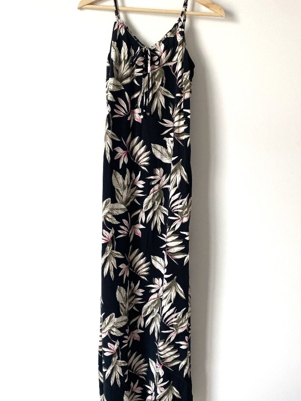 RW&CO. Womens Lagenlook Maxi Dress Size S Side Slit Coastal Beach